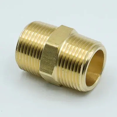 hex male nipple pipe fitting
