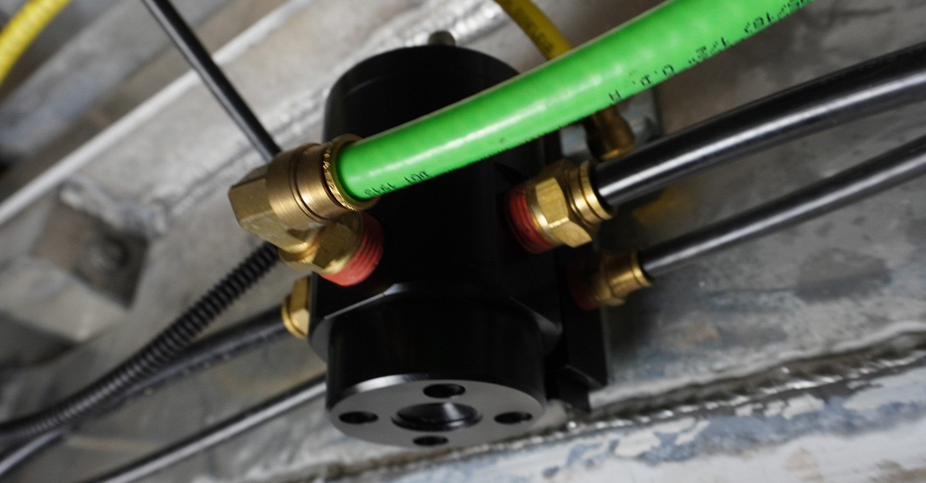 LLV with green air hose connected